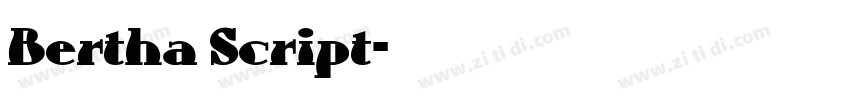 Bertha Script字体转换